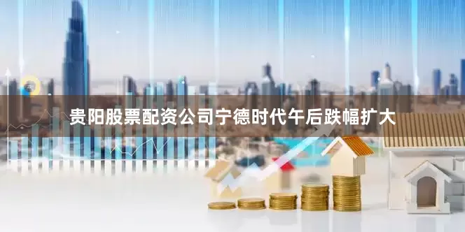 贵阳股票配资公司宁德时代午后跌幅扩大