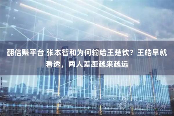 翻倍赚平台 张本智和为何输给王楚钦？王皓早就看透，两人差距越来越远